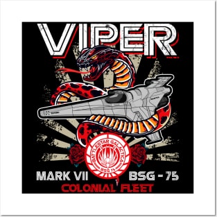 Viper Mark VII BSG 75 Colonial Fleet Posters and Art